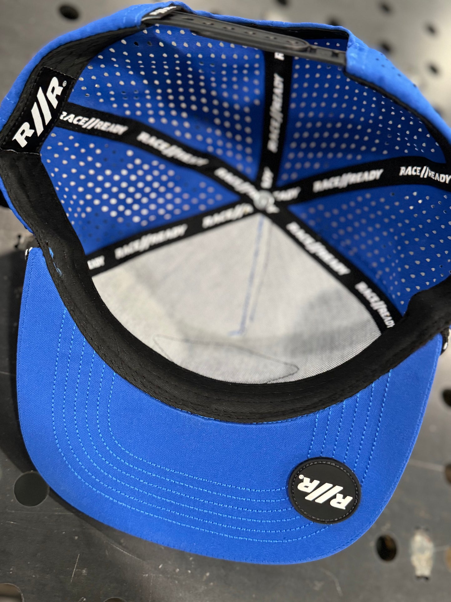 RACE // READY Blue Flat Bill Hat