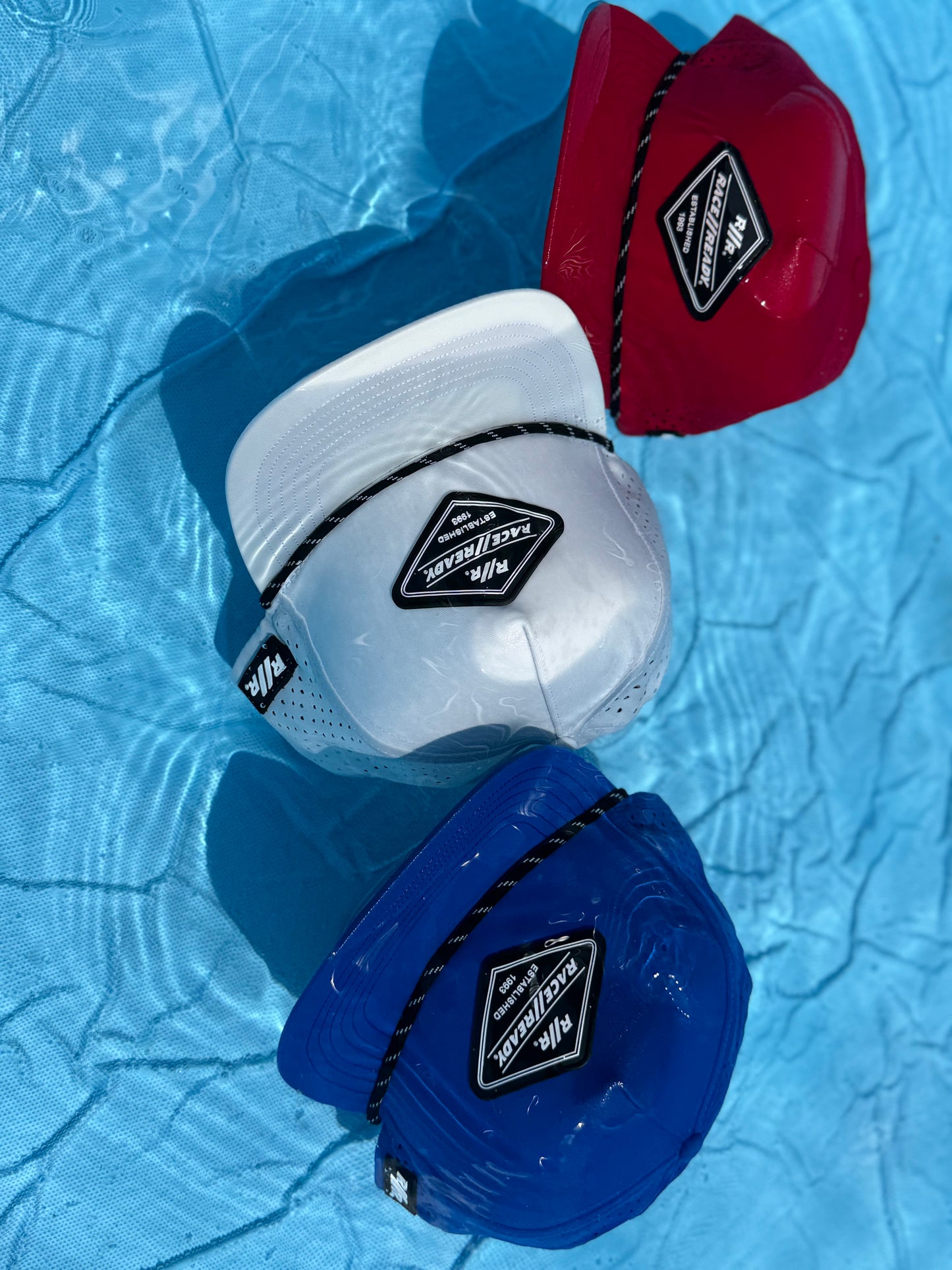 RACE // READY White Flat Bill Hat