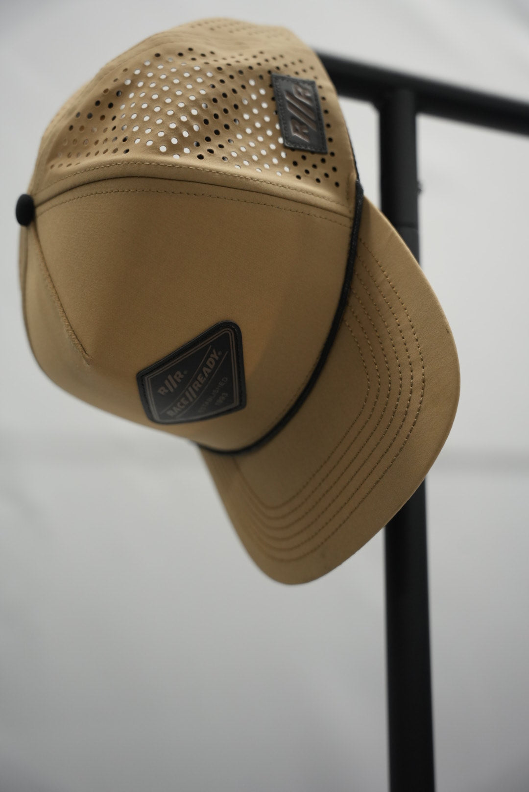 RACE // READY Tan Flat Bill Hat