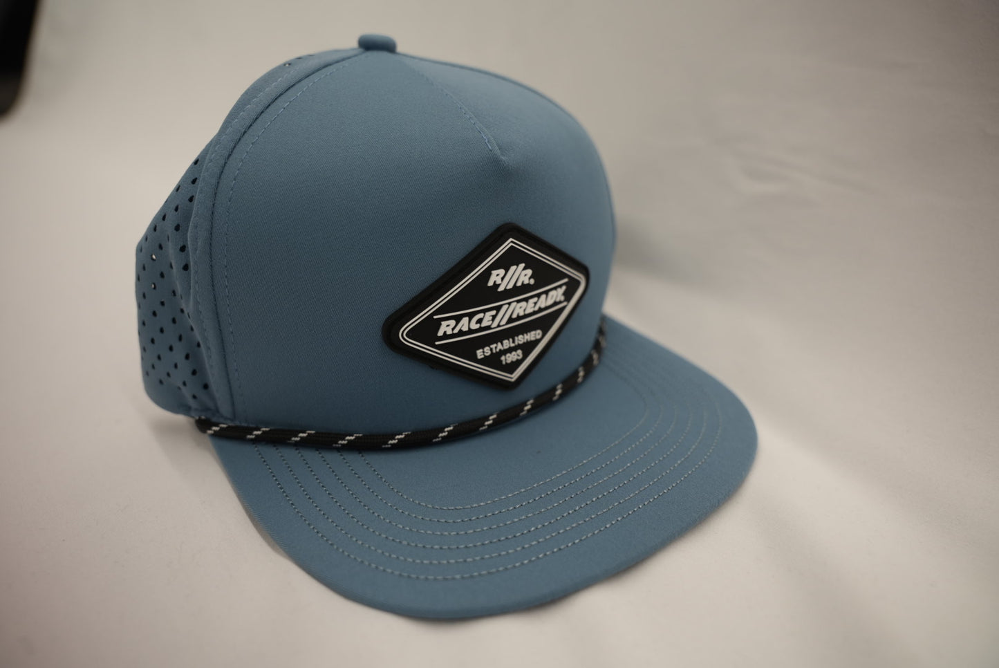 RACE // READY Blue-Gray Flat Bill Hat