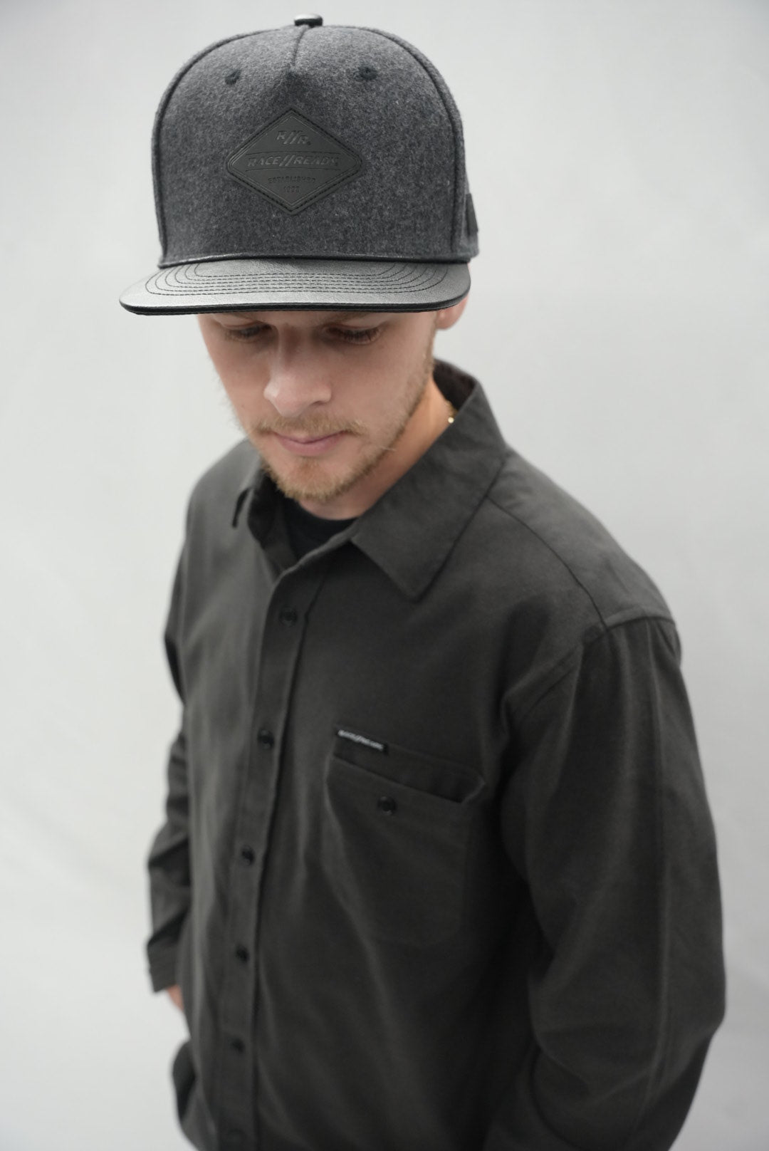 RACE // READY Wool Leather Hat