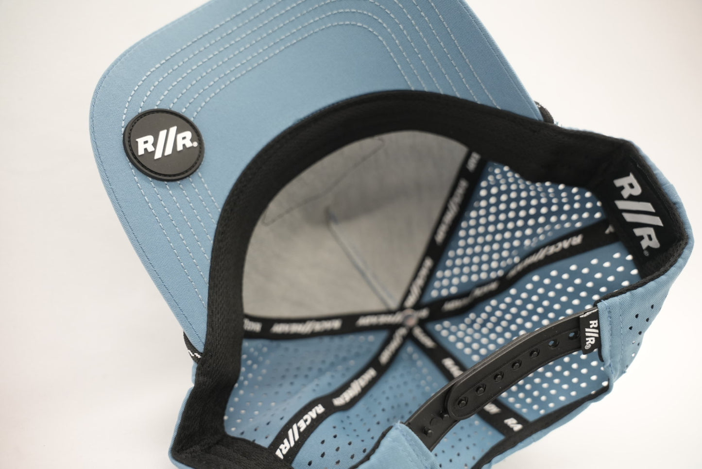 RACE // READY Blue Gray CURVED Bill Hat