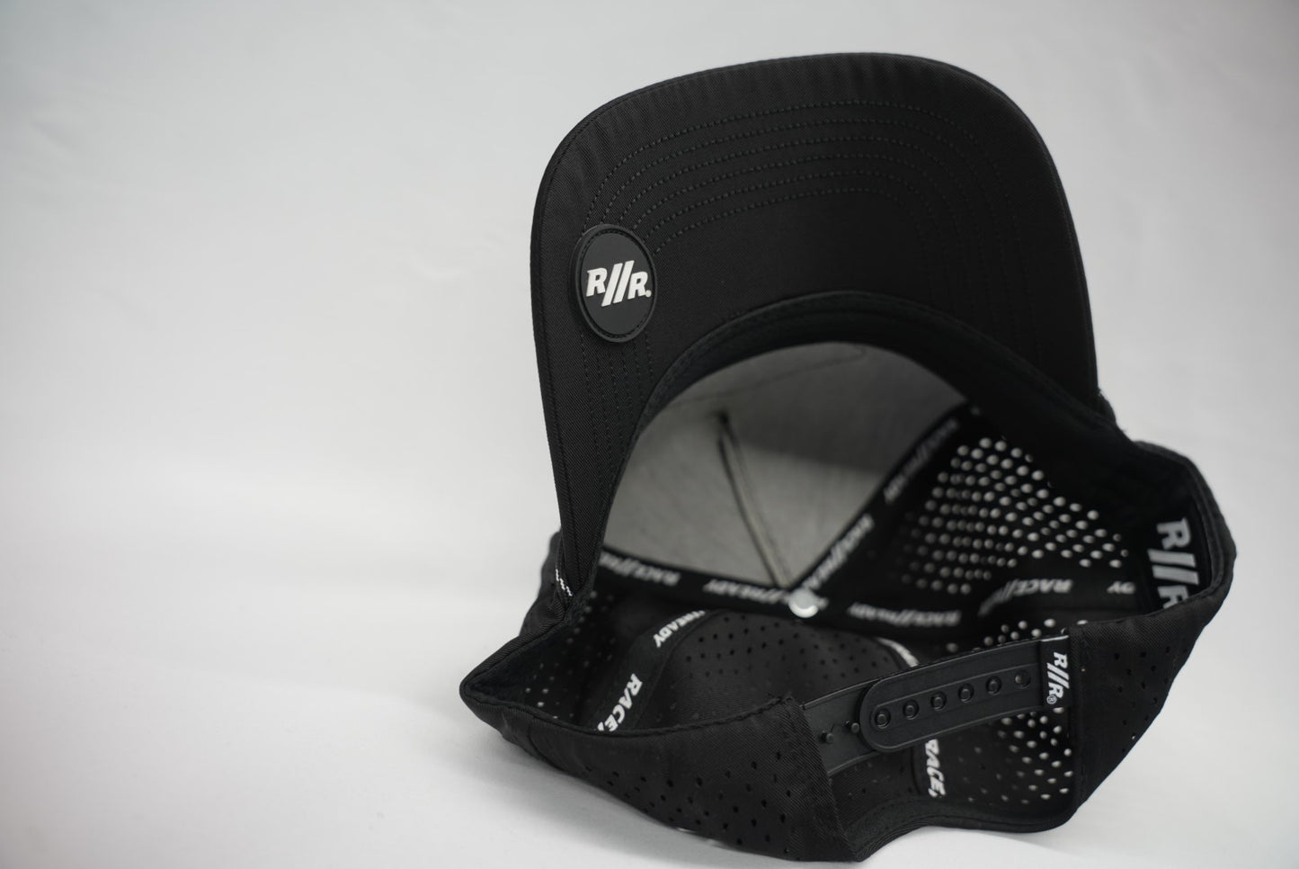 RACE // READY Black CURVED Bill Hat
