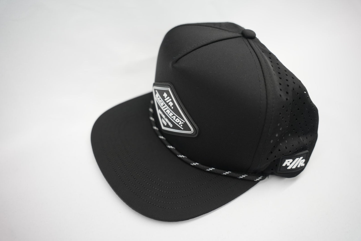 RACE // READY Black Flat Bill Hat