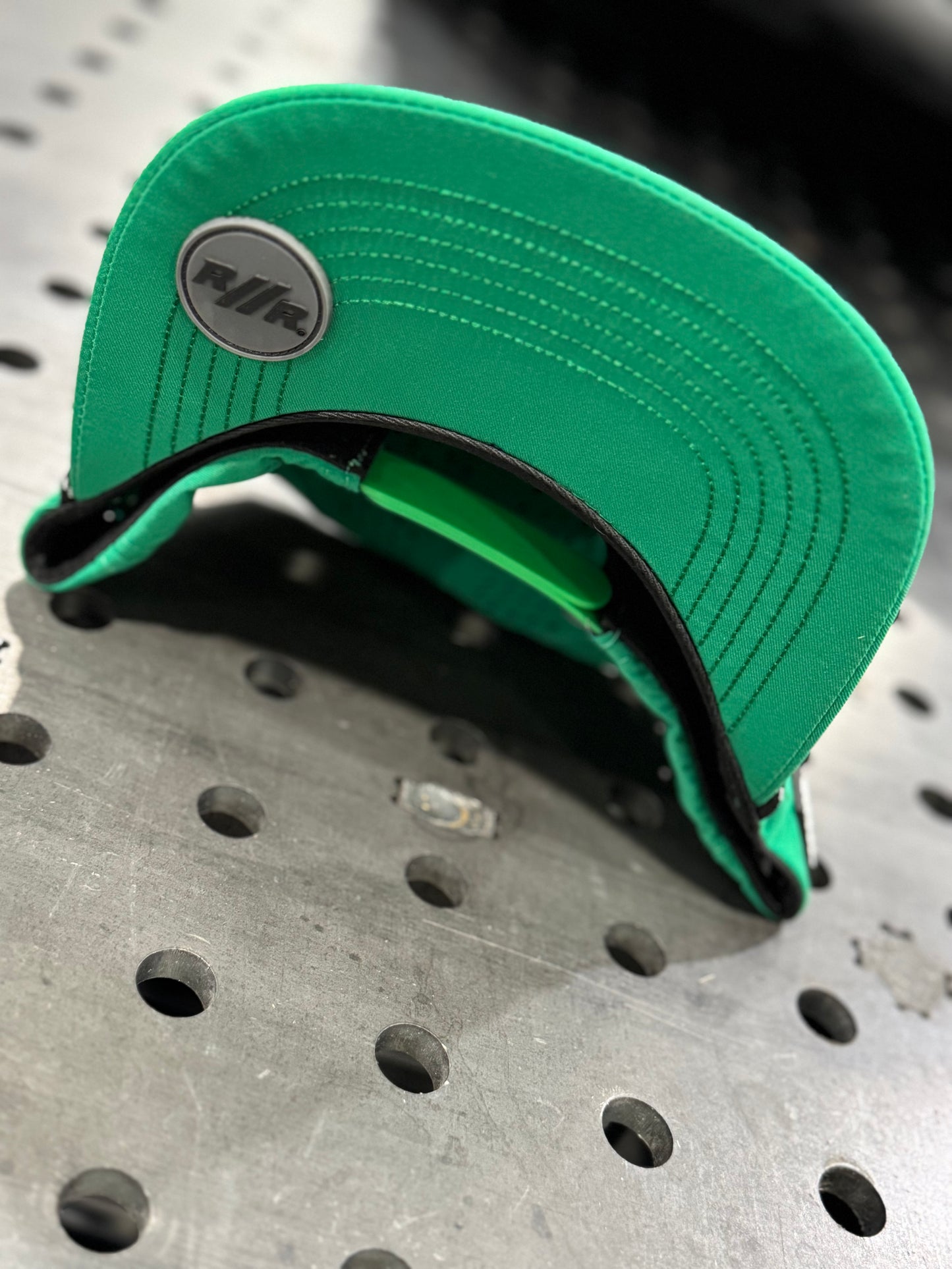 RACE // READY Green Flat Bill Hat