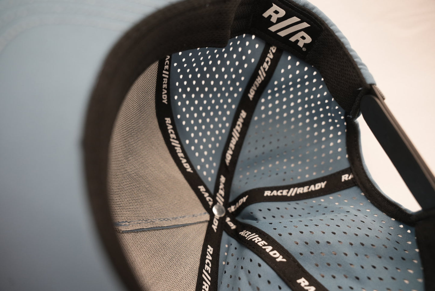 RACE // READY Blue-Gray Flat Bill Hat