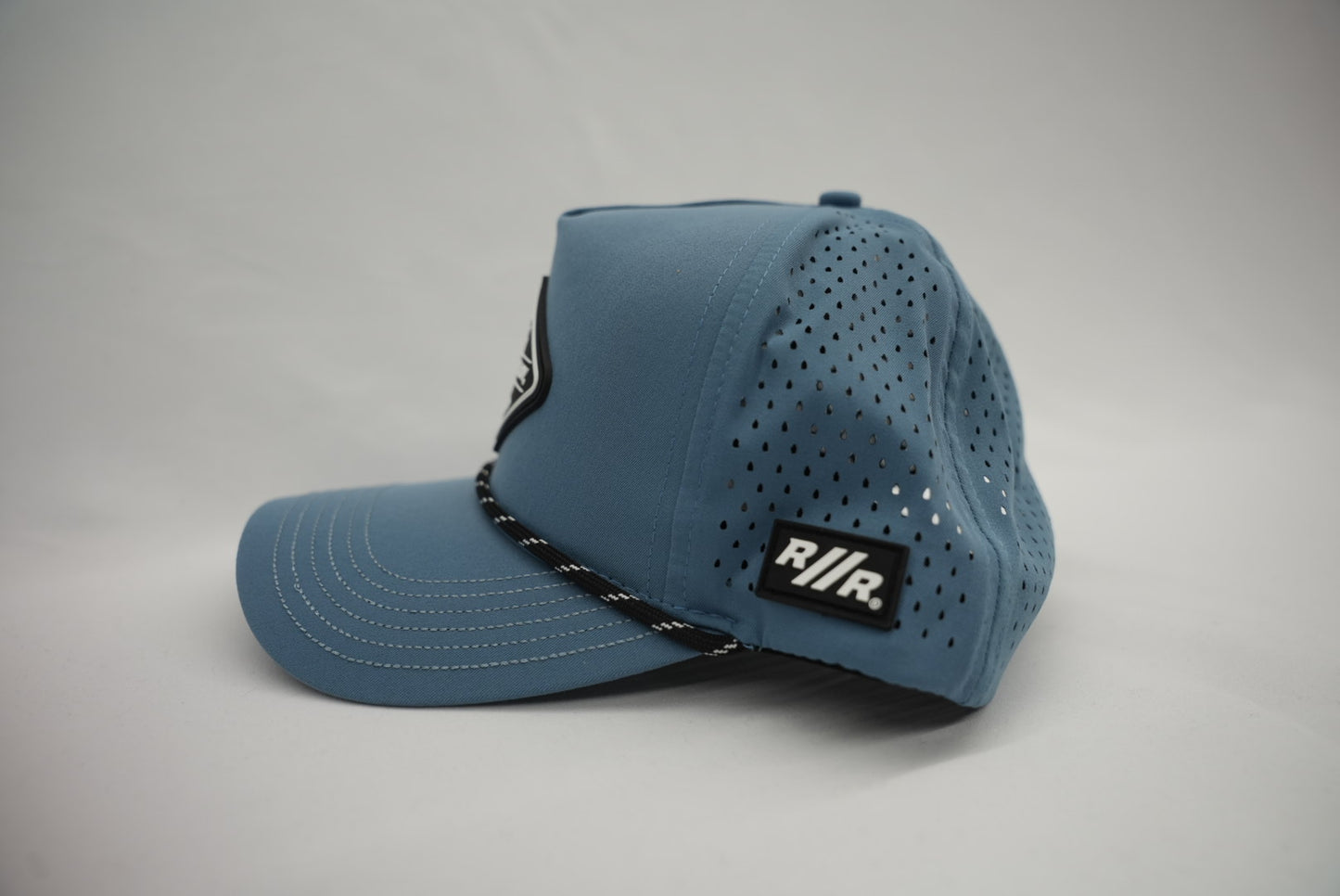 RACE // READY Blue Gray CURVED Bill Hat