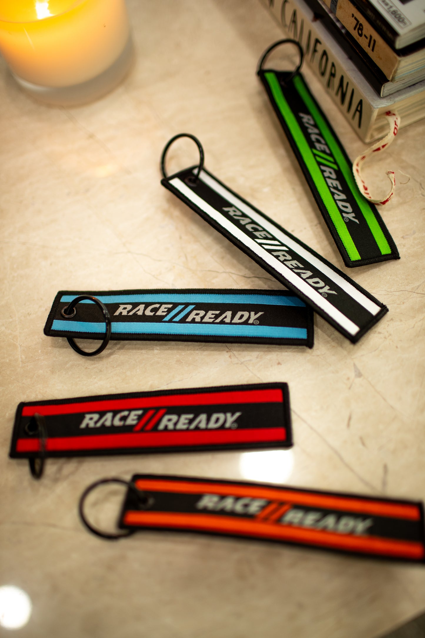 RACE // READY Keychain