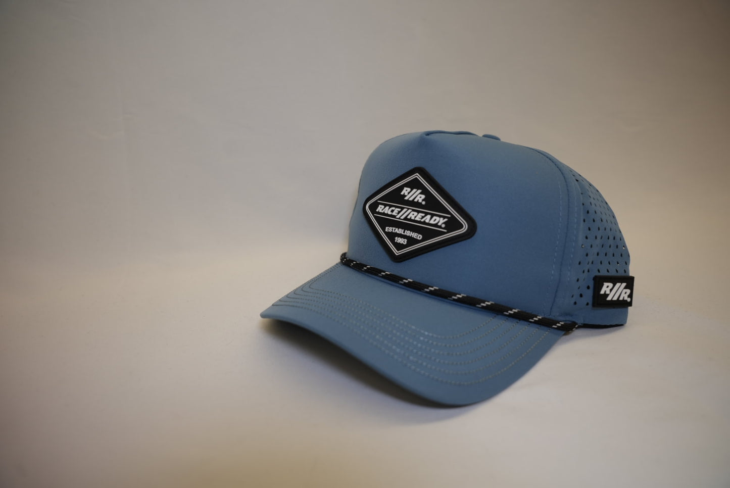 RACE // READY Blue Gray CURVED Bill Hat