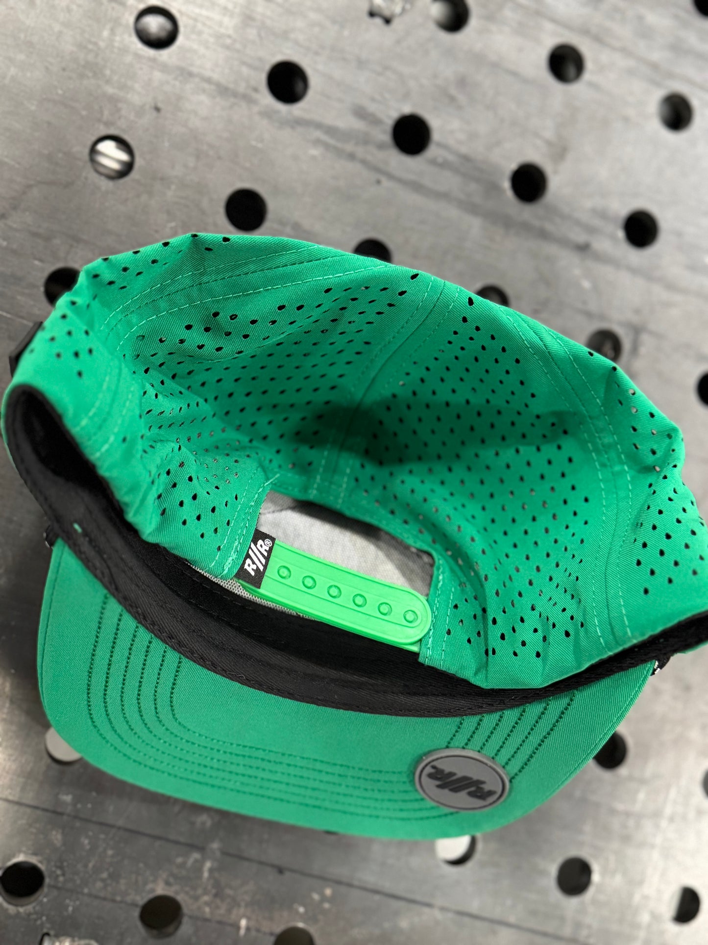 RACE // READY Green Flat Bill Hat