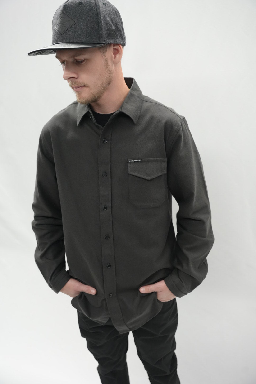 RACE // READY Charcoal Flannel
