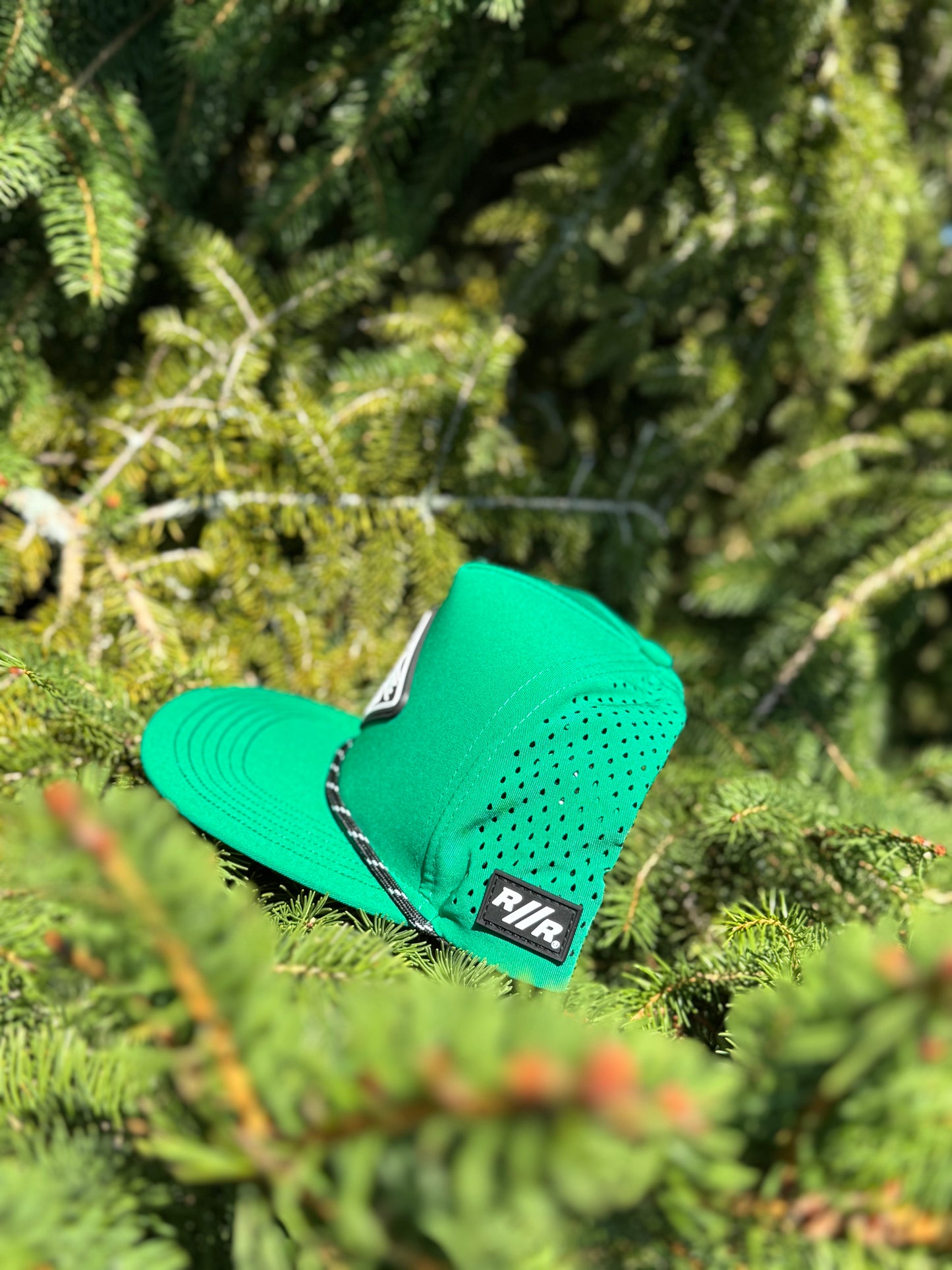 RACE // READY Green Flat Bill Hat