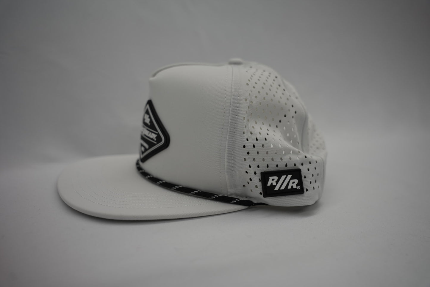 RACE // READY White Flat Bill Hat