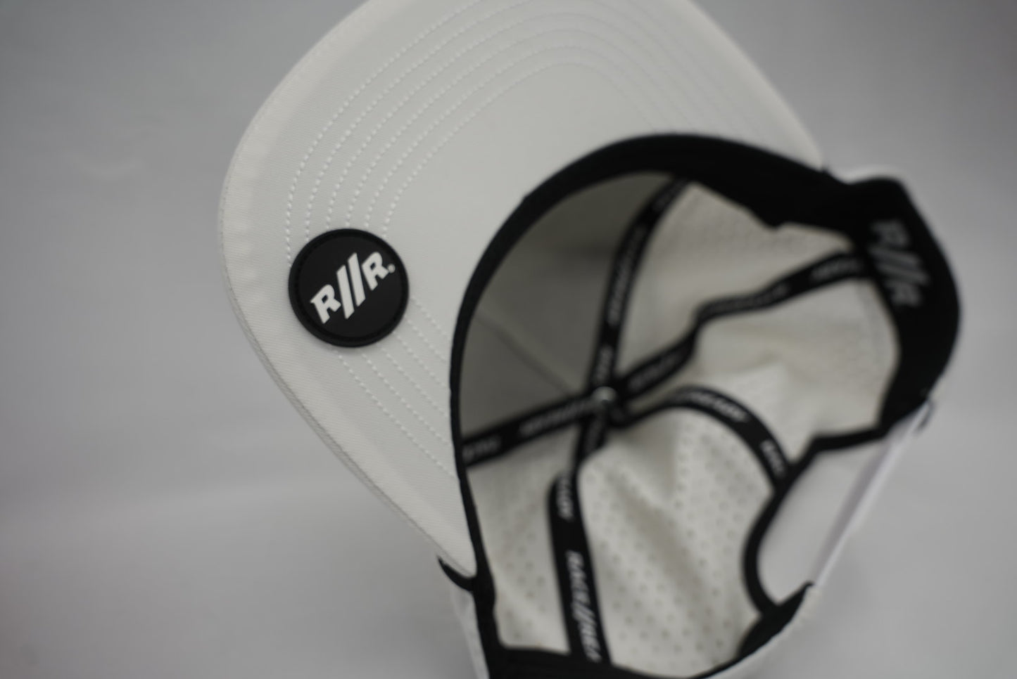 RACE // READY White Flat Bill Hat